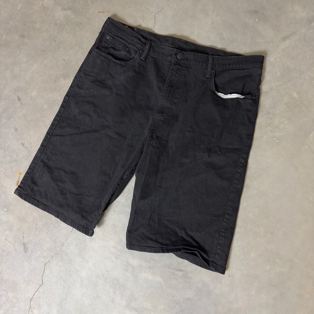 Levi's 569 Loose Straight Shorts Mens 42 Black Baggy Streetwear Skater Denim